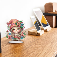 Load image into Gallery viewer, Double Side Special Shaped Cute Girl Desktop Diamond Art Kit Bedroom Table Decor

