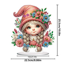 Load image into Gallery viewer, Double Side Special Shaped Cute Girl Desktop Diamond Art Kit Bedroom Table Decor

