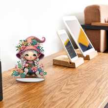 Load image into Gallery viewer, Double Side Special Shaped Cute Girl Desktop Diamond Art Kit Bedroom Table Decor
