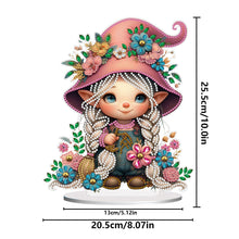 Load image into Gallery viewer, Double Side Special Shaped Cute Girl Desktop Diamond Art Kit Bedroom Table Decor
