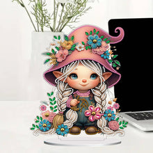 Load image into Gallery viewer, Double Side Special Shaped Cute Girl Desktop Diamond Art Kit Bedroom Table Decor
