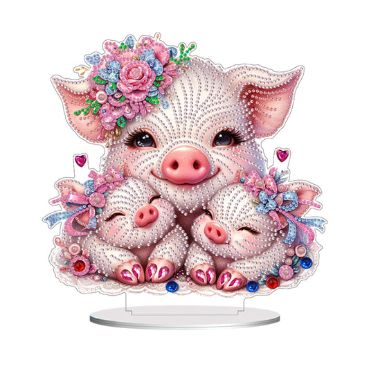 Double Side Special Shaped Animal Desktop Diamond Art Kits for Home Office Decor