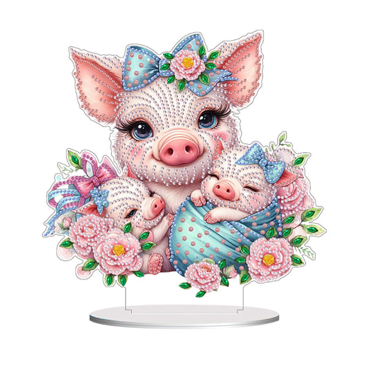 Double Side Special Shaped Animal Desktop Diamond Art Kits for Home Office Decor