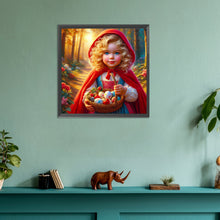 Load image into Gallery viewer, Diamond Painting - Full Round - little red riding hood girl (30*30CM)
