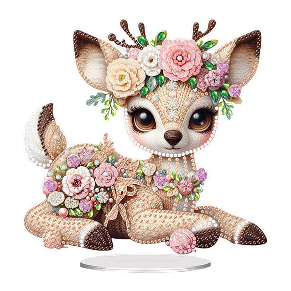 Acrylic Special Shaped Needle Animal 5D DIY Diamond Art Tabletop Decorations