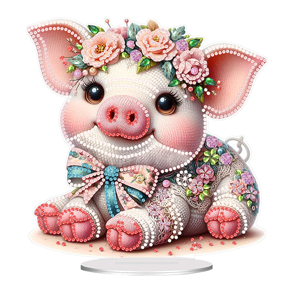 Acrylic Special Shaped Needle Animal 5D DIY Diamond Art Tabletop Decorations