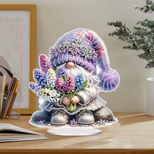 Load image into Gallery viewer, Acrylic Special Shaped Flower Gnome Diamond Painting Desktop Ornaments Kit
