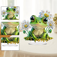Load image into Gallery viewer, Acrylic Special Shaped Flower Frog 5D DIY Diamond Art Tabletop Decorations Kit
