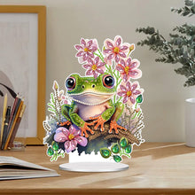 Load image into Gallery viewer, Acrylic Special Shaped Flower Frog 5D DIY Diamond Art Tabletop Decorations Kit
