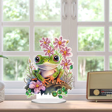 Load image into Gallery viewer, Acrylic Special Shaped Flower Frog 5D DIY Diamond Art Tabletop Decorations Kit
