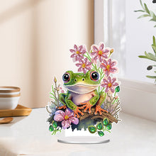 Load image into Gallery viewer, Acrylic Special Shaped Flower Frog 5D DIY Diamond Art Tabletop Decorations Kit
