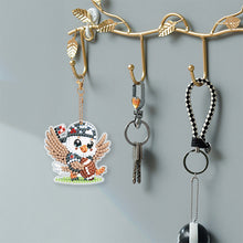 Load image into Gallery viewer, 6Pcs Full Drill Keyring Animal Double Sided Rhinestone Painting Keychain Pendant
