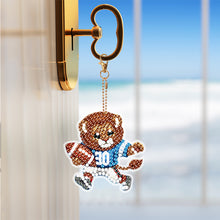 Load image into Gallery viewer, 6Pcs Full Drill Keyring Animal Double Sided Rhinestone Painting Keychain Pendant
