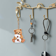 Load image into Gallery viewer, 13Pcs Double Sided Special Shaped Letter Animal Full Drill Keyring for Beginners
