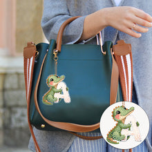 Load image into Gallery viewer, 13Pcs Double Sided Special Shaped Letter Animal Full Drill Keyring for Beginners
