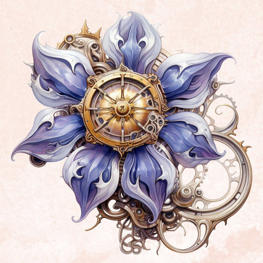 Diamond Painting - Full Round - Mechanical flower buckle (30*30CM)