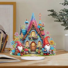 Load image into Gallery viewer, Acrylic Special Shaped Jungle Hut Diamond Painting Desktop Ornament for Beginner
