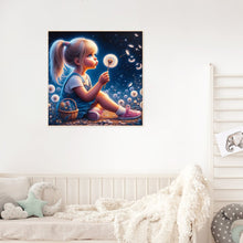 Load image into Gallery viewer, Diamond Painting - Full Round - dandelion girl (30*30CM)
