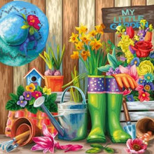 Load image into Gallery viewer, Diamond Painting - Full Round - corner of the garden (30*30CM)
