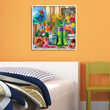 Load image into Gallery viewer, Diamond Painting - Full Round - corner of the garden (30*30CM)
