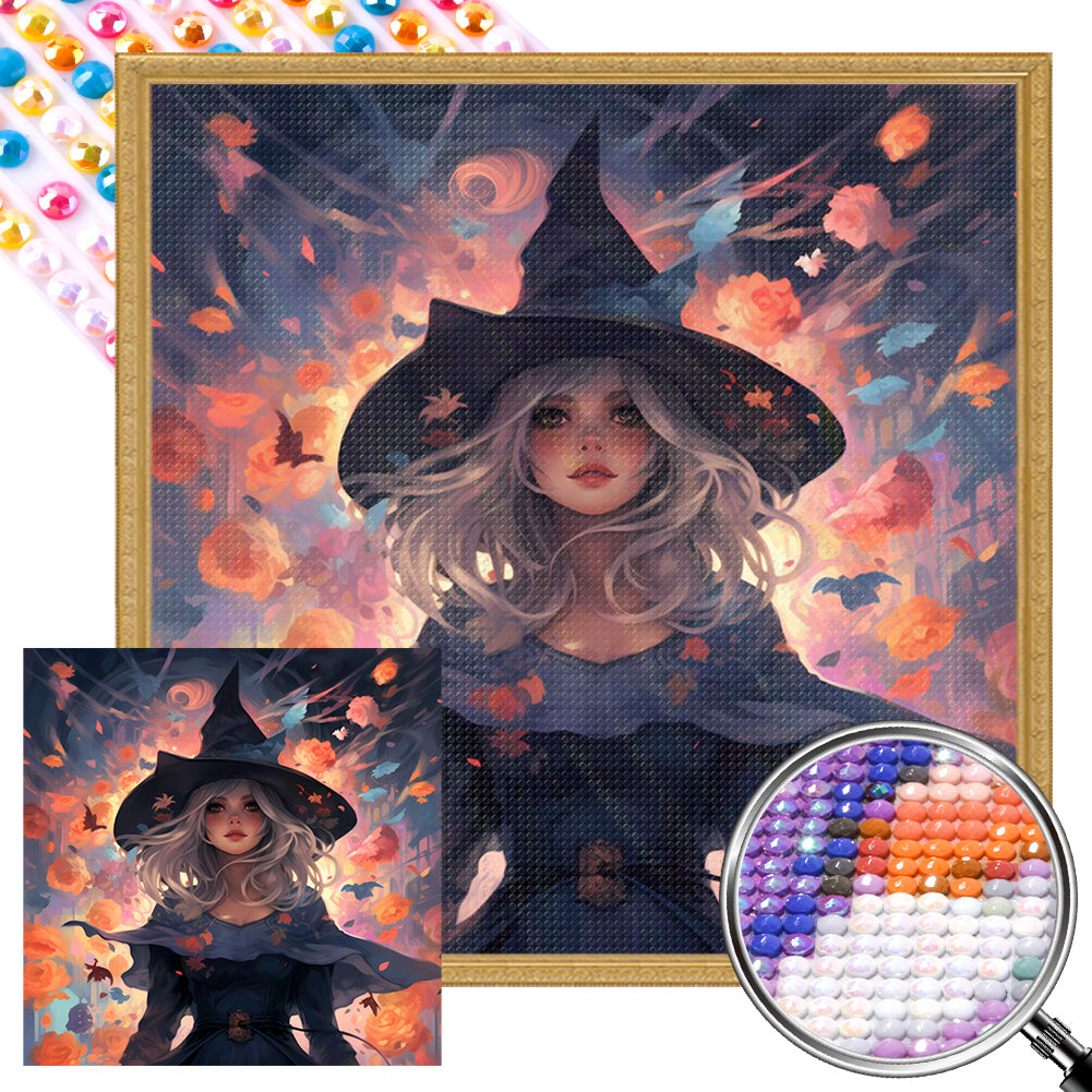 AB Diamond Painting - Full Round - magic witch (40*40CM)