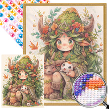 Load image into Gallery viewer, AB Diamond Painting - Full Round - forest girl (40*50CM)
