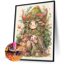 Load image into Gallery viewer, AB Diamond Painting - Full Round - forest girl (40*50CM)
