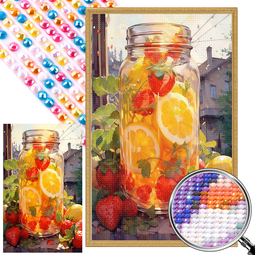 AB Diamond Painting - Full Round - juice in the sun (40*65CM)