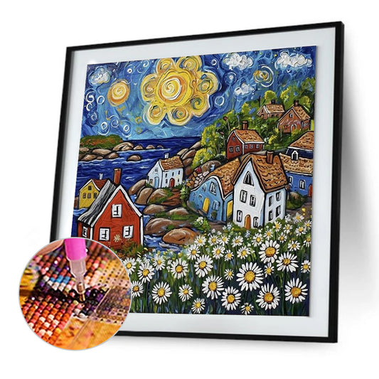 Diamond Painting - Full Round - Painting town (50*50CM)