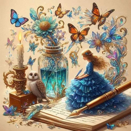 Diamond Painting - Full Round - mysterious book (30*30CM)