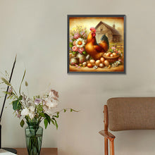 Load image into Gallery viewer, Diamond Painting - Full Round - vintage cock (30*30CM)

