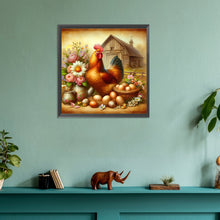 Load image into Gallery viewer, Diamond Painting - Full Round - vintage cock (30*30CM)
