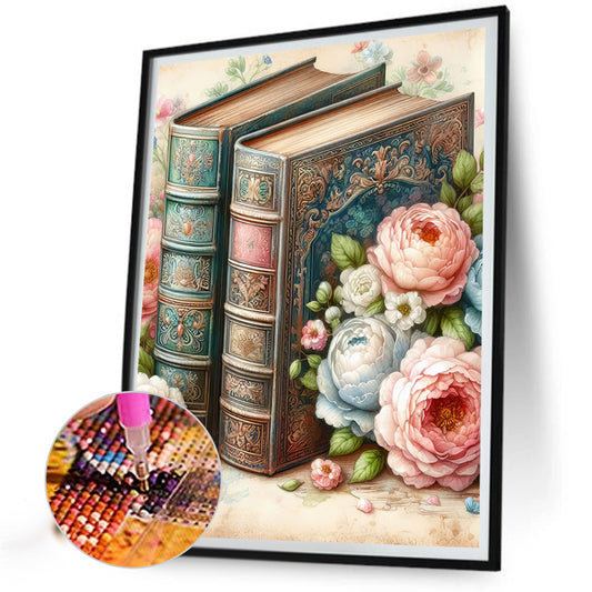 Diamond Painting - Full Round - Retro style¡¤book (40*50CM)
