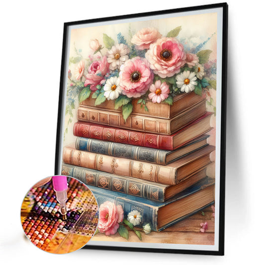 Diamond Painting - Full Round - Retro style¡¤Flower book (40*50CM)