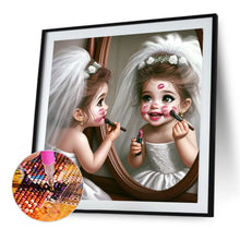 Load image into Gallery viewer, Diamond Painting - Full Square - girl with makeup (30*30CM)
