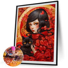 Load image into Gallery viewer, Diamond Painting - Full Square - cat girl (40*50CM)
