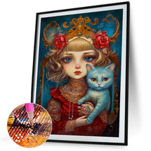 Load image into Gallery viewer, Diamond Painting - Full Square - cat girl (40*50CM)
