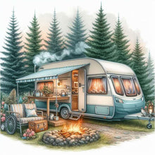 Load image into Gallery viewer, Diamond Painting - Full Round - outdoor camping (30*30CM)
