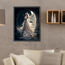 Load image into Gallery viewer, Diamond Painting - Full Round - Fairy under the moonlight (30*40CM)
