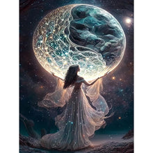 Load image into Gallery viewer, Diamond Painting - Full Round - Fairy under the moonlight (30*40CM)
