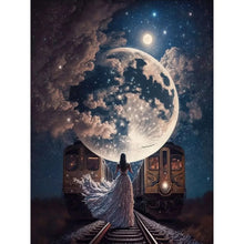 Load image into Gallery viewer, Diamond Painting - Full Round - Fairy under the moonlight (30*40CM)
