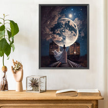 Load image into Gallery viewer, Diamond Painting - Full Round - Fairy under the moonlight (30*40CM)
