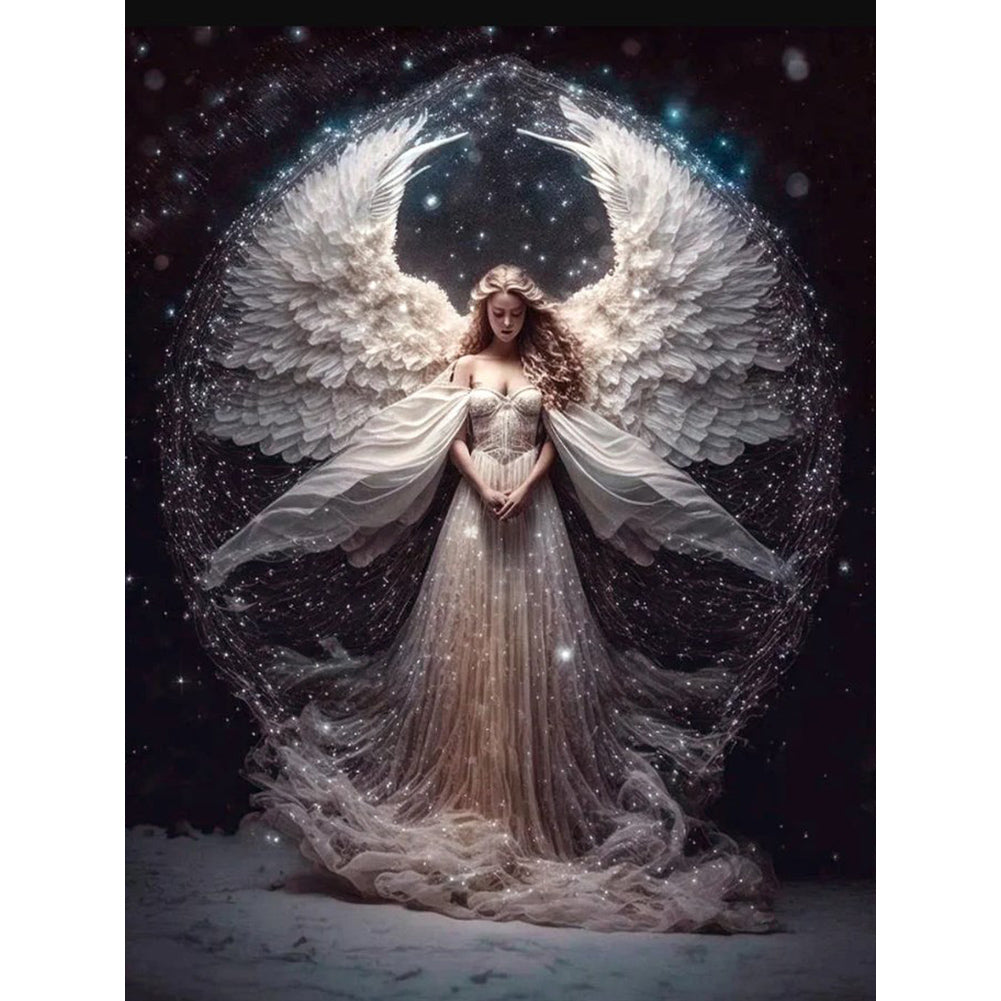 Diamond Painting - Full Round - Fairy under the moonlight (30*40CM)