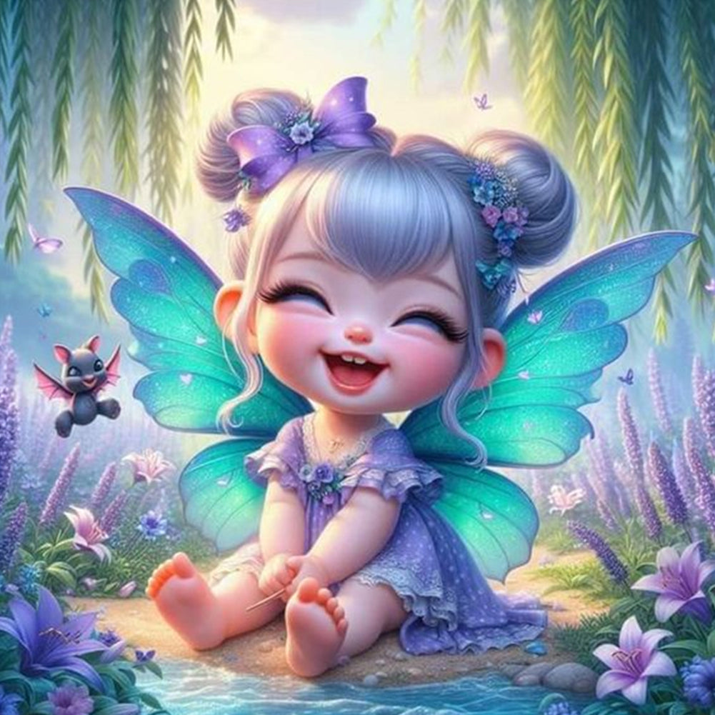 Diamond Painting - Full Round - elf girl (30*30CM)