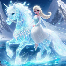 Load image into Gallery viewer, Diamond Painting - Full Round - Glowing Princess Elsa (40*40CM)
