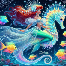 Load image into Gallery viewer, Diamond Painting - Full Round - Glowing Princess Ariel (40*40CM)
