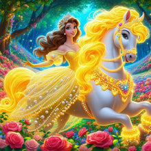 Load image into Gallery viewer, Diamond Painting - Full Round - Glowing Princess Belle (40*40CM)
