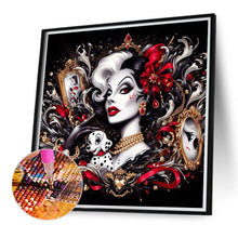 Load image into Gallery viewer, Diamond Painting - Full Round - Villain-Black and White Witch Cruella (40*40CM)
