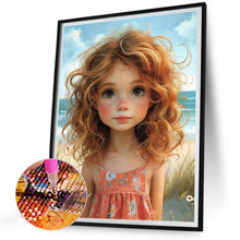 Load image into Gallery viewer, Diamond Painting - Full Round - seaside girl (30*40CM)
