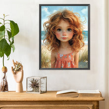 Load image into Gallery viewer, Diamond Painting - Full Round - seaside girl (30*40CM)
